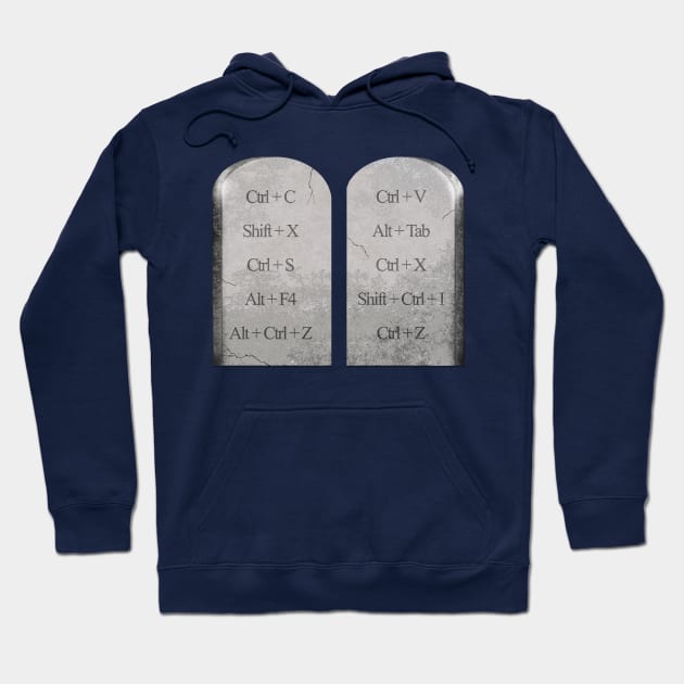 The Ten Commandments of a Graphic Designer Hoodie by Scar